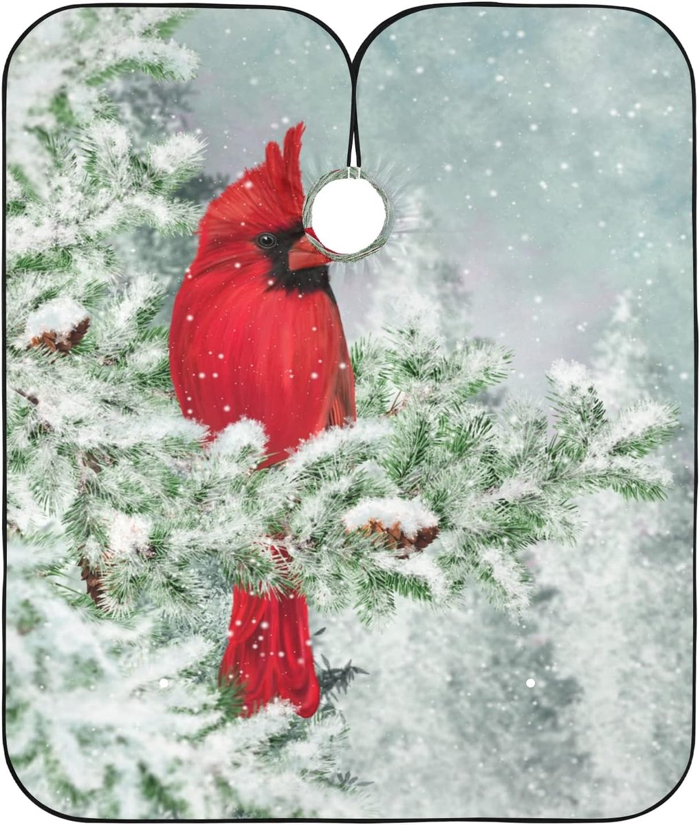 Kapperscape Waterdicht - Kapmantel Schort - Haar Knippen - Antistatische Behandeling - 140 x 168 cm - Winter Kerst