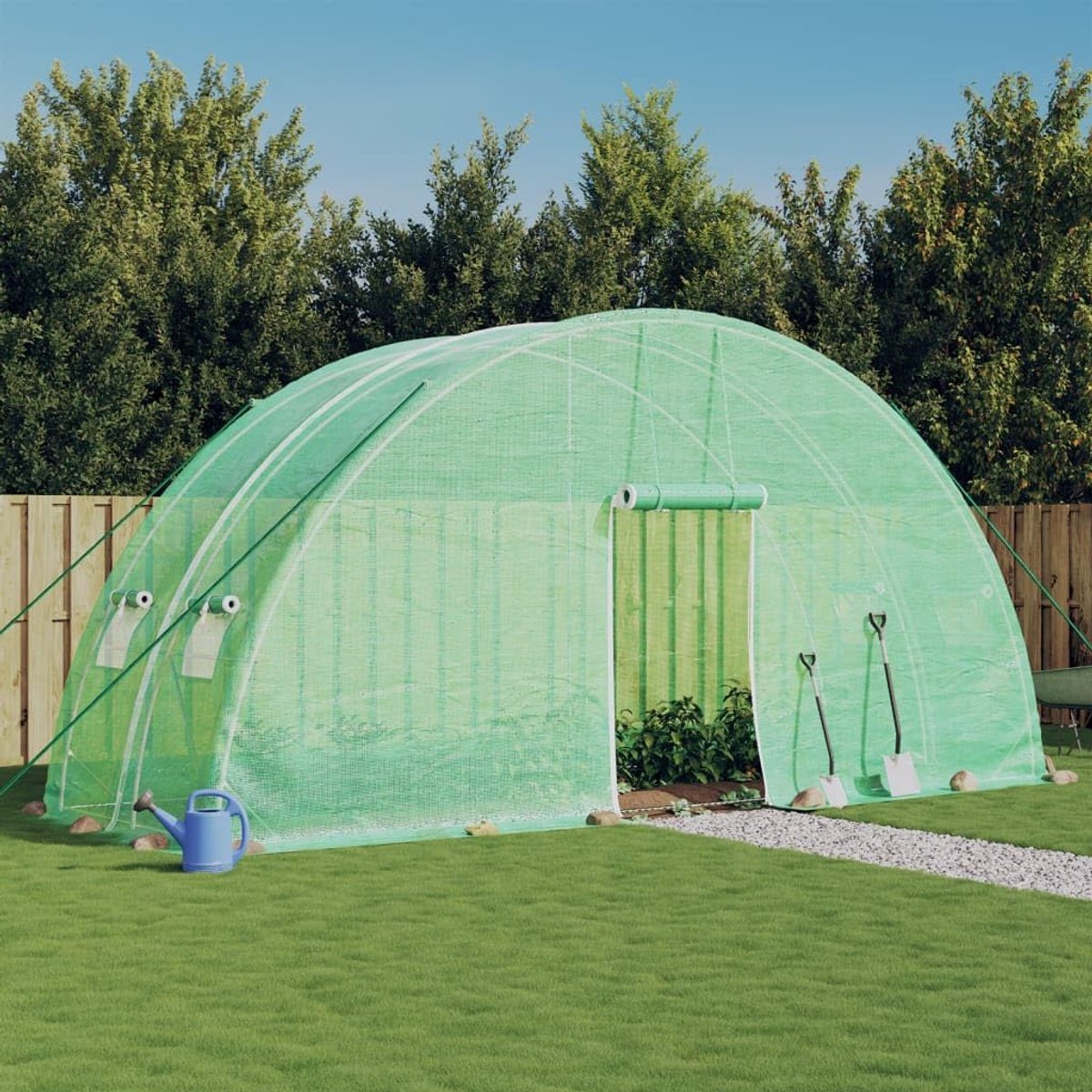 Grote kas - Tuinkas plantenkas - Planten beschermen - UV- en weerbestendig - 6x2x2.85m - Groen