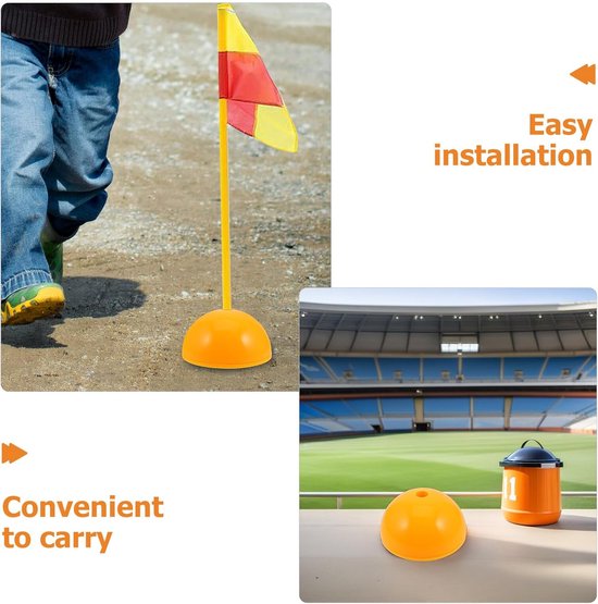 Voetbal Trainingspaal Houder - Sport Paal Basis - Agility Training - Weerbestendige Constructie - 19.5 x 19.5 x 10 cm — afbeelding 5
