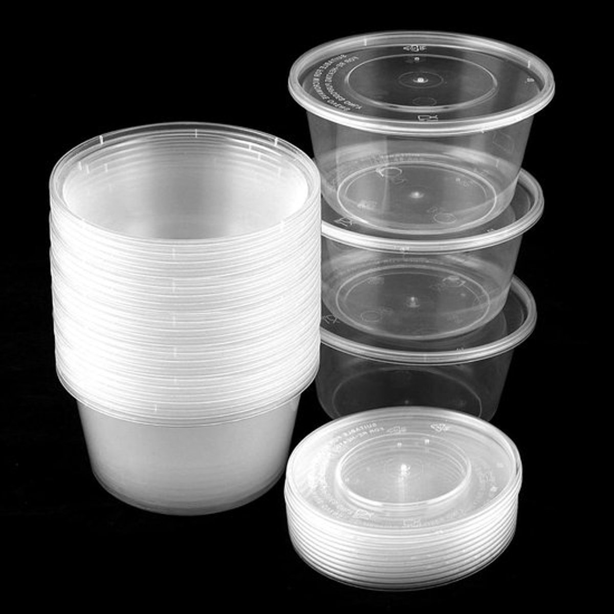 Afhaalcontainers Inovra Plus - 100 stuks, deksel incl.