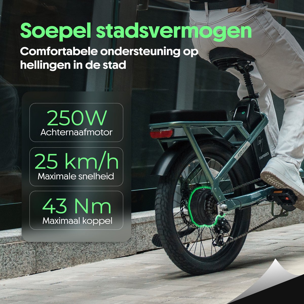 Fafrees F20 Flex Elektrische Vouwfiets - 20 Inch - Torque Sensor - 250W Motor - 36V 20Ah Lithium Accu - Actieradius tot 120km - Shimano 7 Versnellingen - E-bike Heren & Dames thumbnail 6