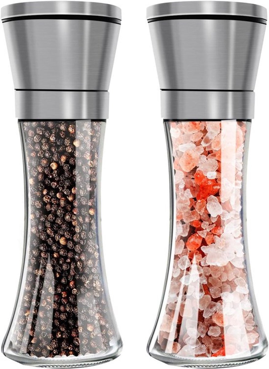 Glas en roostervrij molen Inovra Plus voor zout en peper