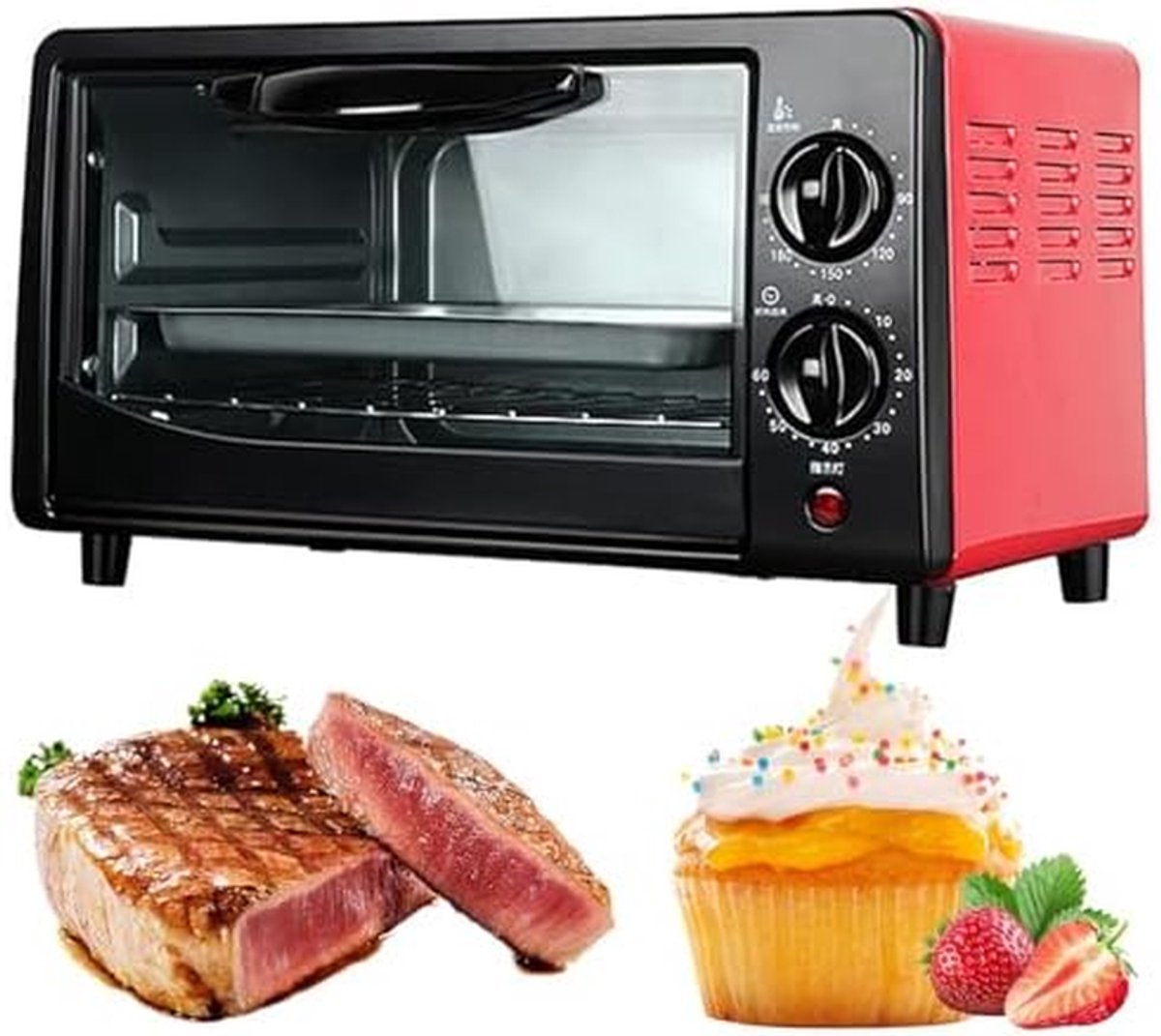 Compacte Oven - Mini Oven - Keuken Gebruik - Met Airfryer Functie - 20-25 Liter - Zwart