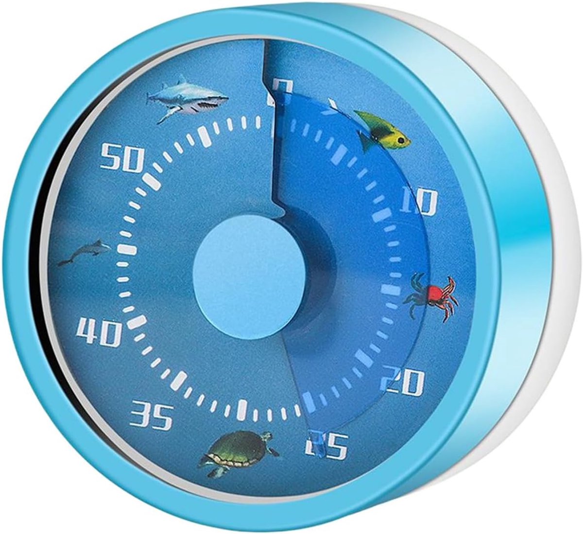 Kookwekker - Mechanische timer - Keuken tijdsbeheer - Visueel en akoestisch - 35 x 59 cm - Blauw