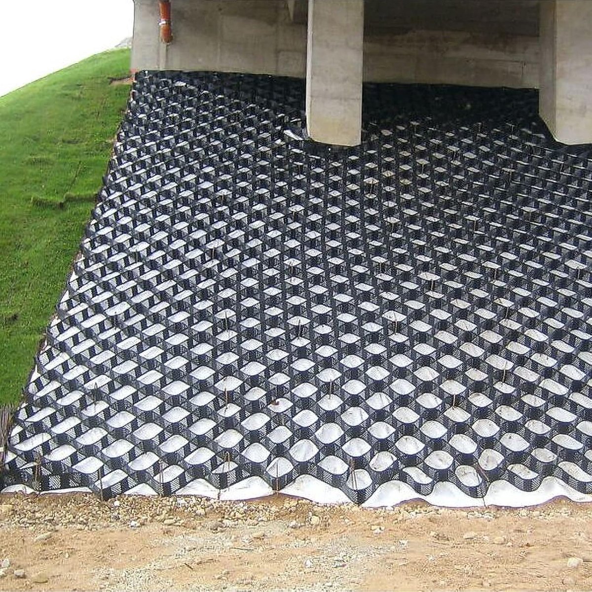 Grindrooster - Oprit Stabilisator - Opritten Versterken - Honingraat Structuur - 5 cm diep - Zwart