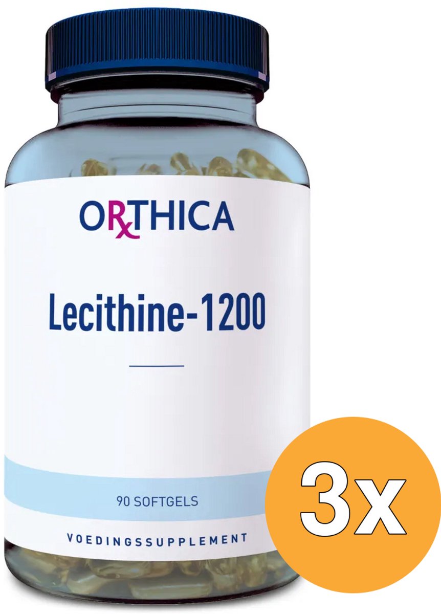 3x Orthica Lecithine-1200 (90 softgels)