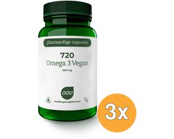 AOV 3x 720 Omega 3 Vegan (60 vega capsules)