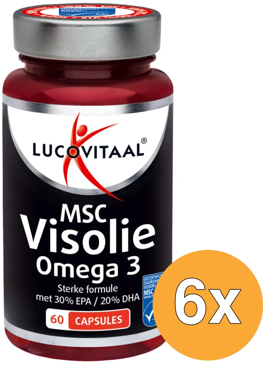 6x Lucovitaal Msc Visolie Omega 3 (60 capsules)