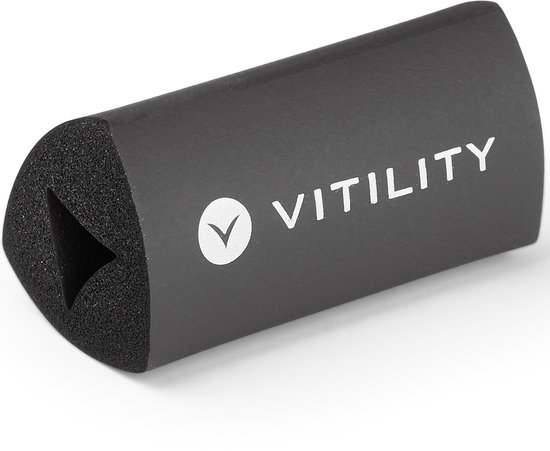 Een zwarte penverdikker met 'VITILITY' logo.