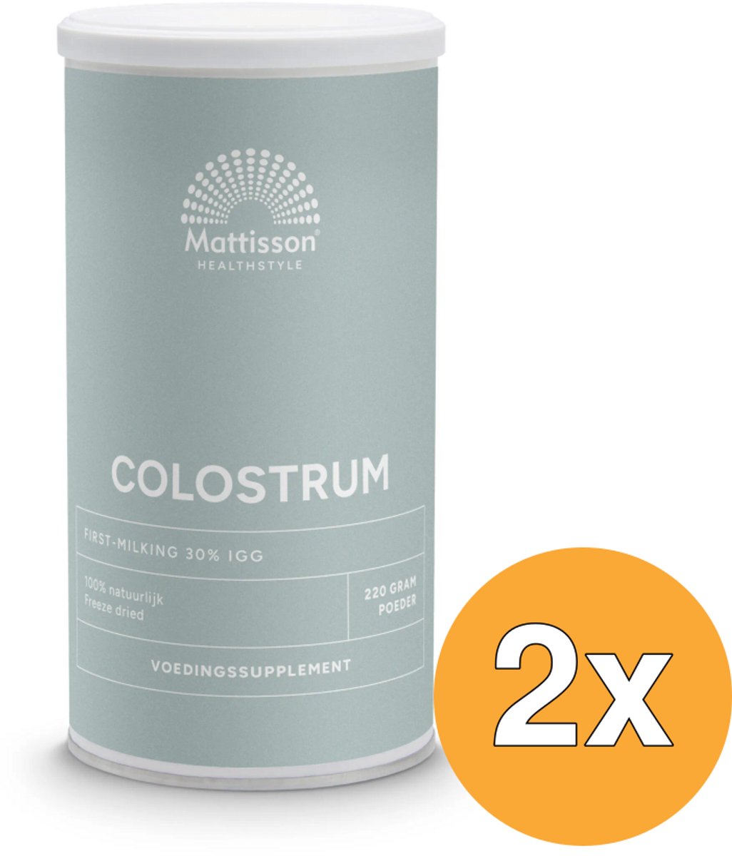 2x Mattisson Colostrum Poeder Absolute (220 gr)