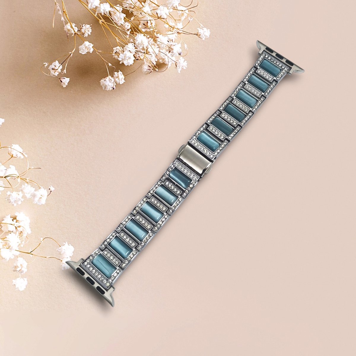 Luxe Strass Horlogebandje met Edelstenen Geschikt voor Apple Watch - 38/40/41mm
