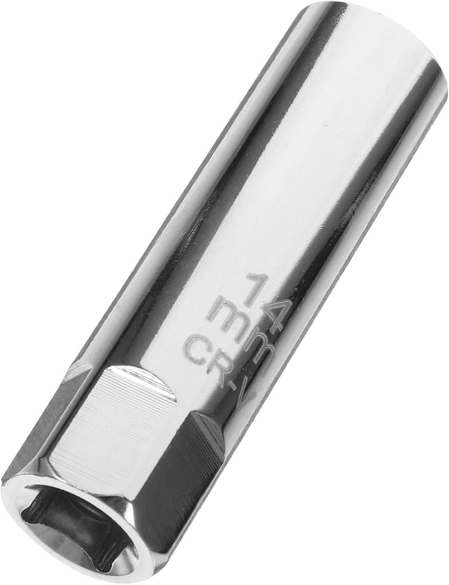 Bougiesleutel Set - Bougiedop Gereedschap - Auto Onderhoud - Magnetische Dop - 14 mm - Zilver
