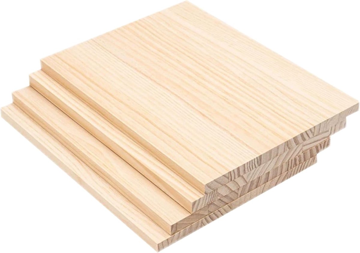Houten Planken - Ambachtelijke Platen - Doe-het-zelf Projecten - Massief Grenenhout - 60x30 cm - Natuurlijk