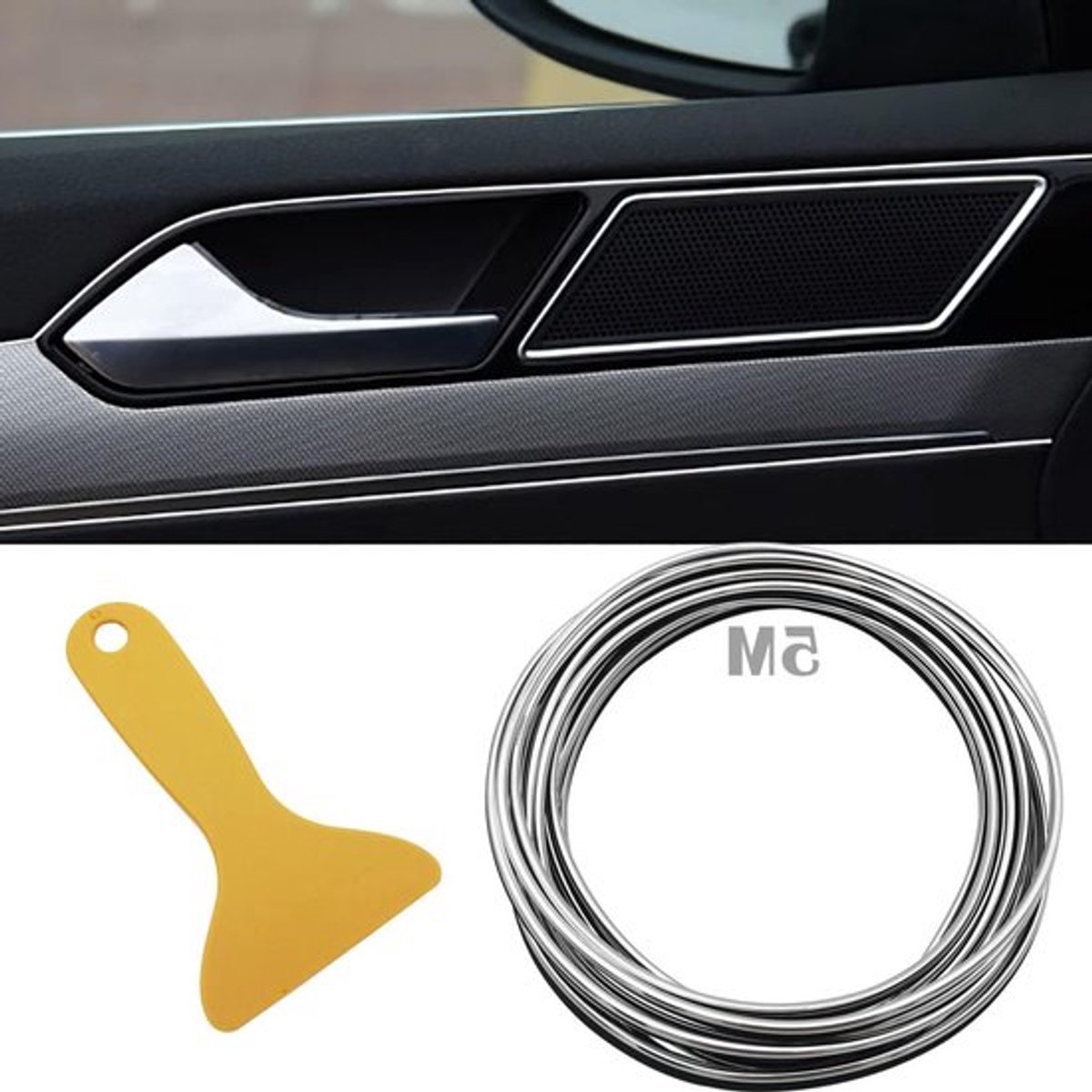 Decoratieve sierlijsten 5 meter Inovra Plus voor uw auto