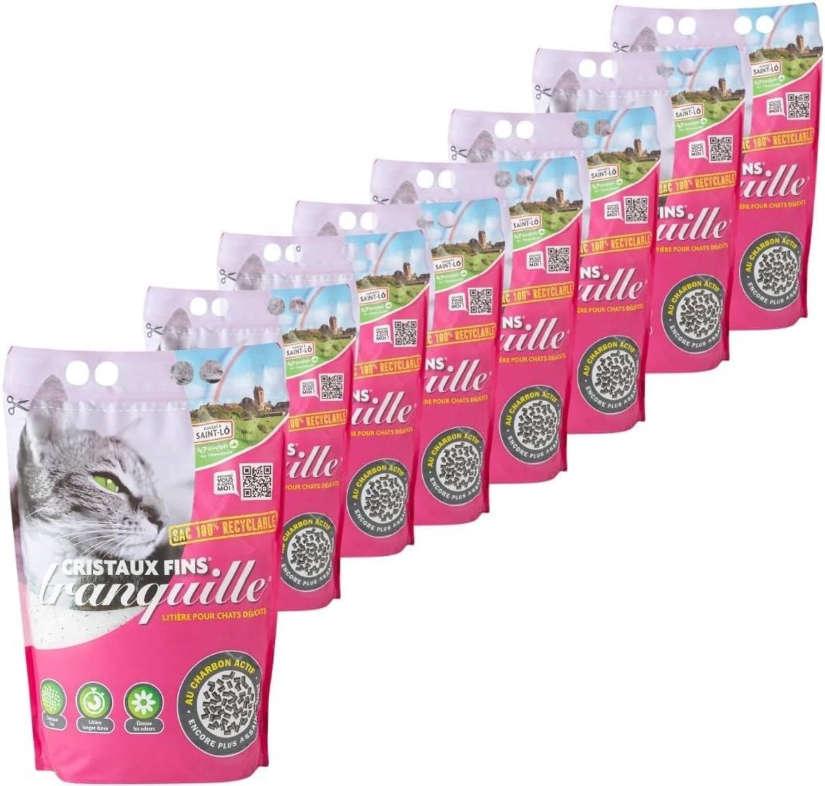 Kattenbakvulling - Fijne Kristallen - Hoge absorptiecapaciteit - Geurremmend - Voor Katten