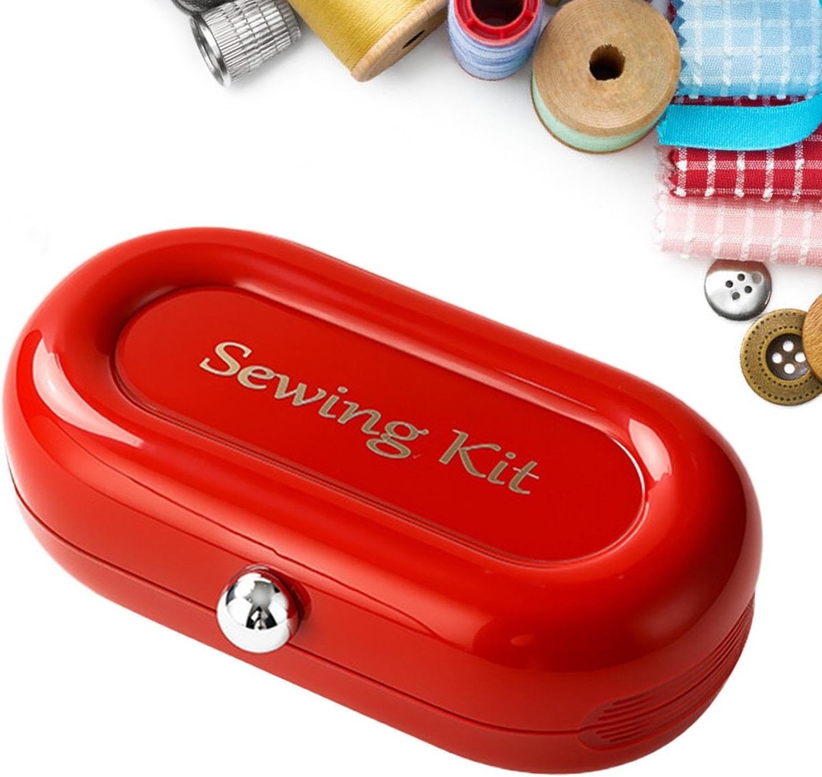 Handwerk Naaiset - Reparatieset - Knutselen en repareren - Magnetisch systeem - 15 x 8 x 4 cm - Zwart