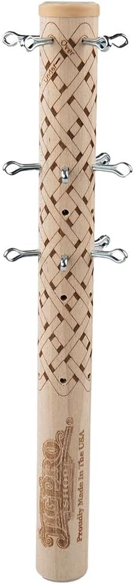 Knoop Bind Tool - Vlecht Hulp - Knutselen Sieraden - Geëtste Instructies - 1 inch - Hout