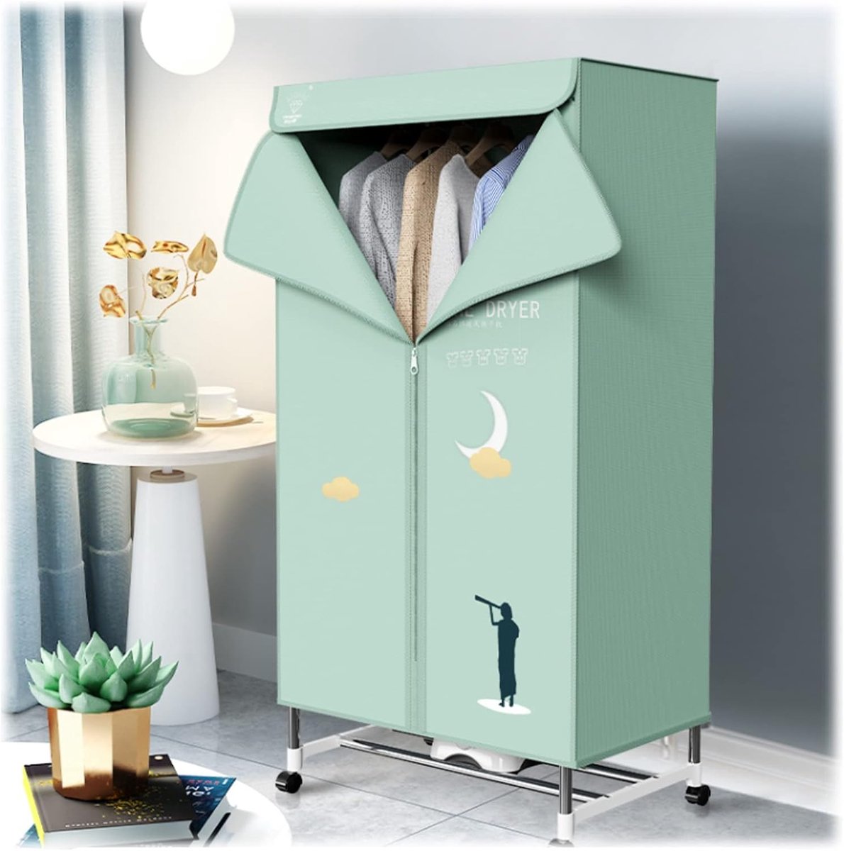 Verwarmd droogrek Draagbare droger Kleding drogen Thermostatisch drogen 150x70x46cm C