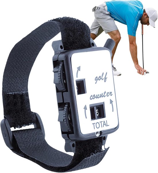 Golf Score Teller - Handmatige Scorer - Golfslag Bijhouden - Batterijloos Mechanisch - 13.2 cm - Zwart van GOLF — afbeelding 4