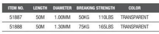Madcat Ultra Soft Mono Leader (50m) 1.30mm - 75kg van Madcat — afbeelding 2