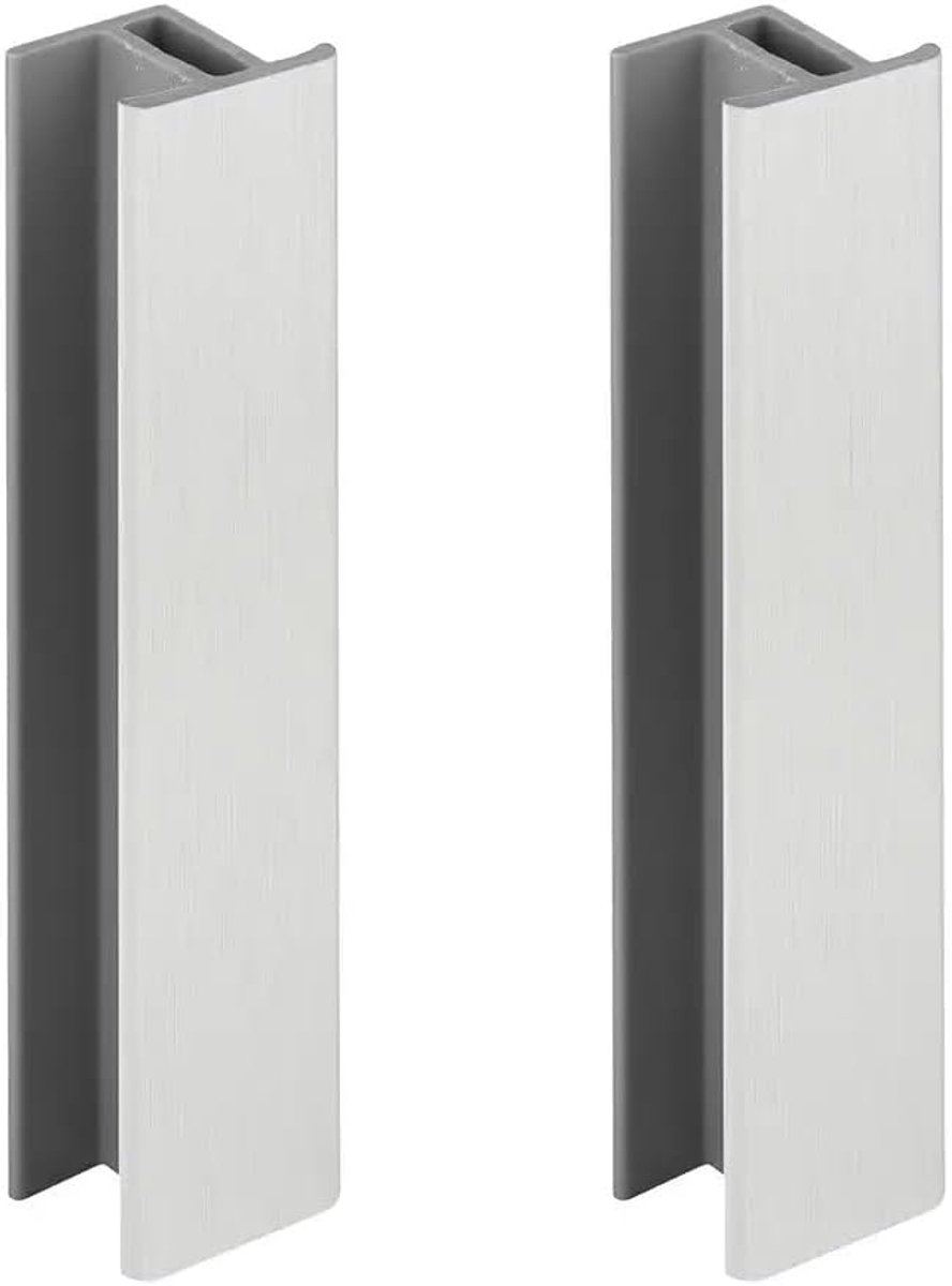 Verbindingsstukken Plint - Plint Connectoren - Keuken Afwerking - Eenvoudige Montage - 120 mm - Zilver