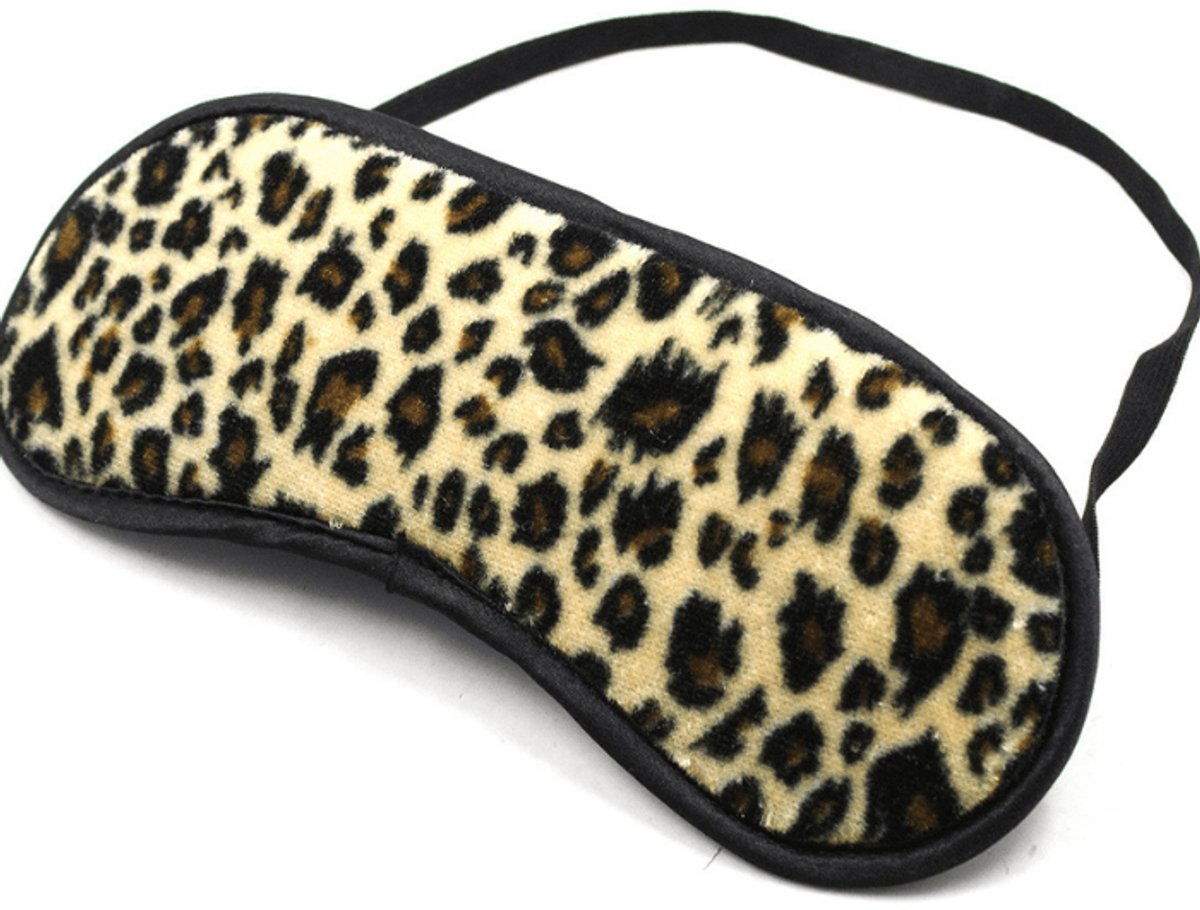 Adultshop - Oogmasker panter print - Zachte Blinddoek voor Koppels | Zintuigelijk Spel, Roleplay en Bondage