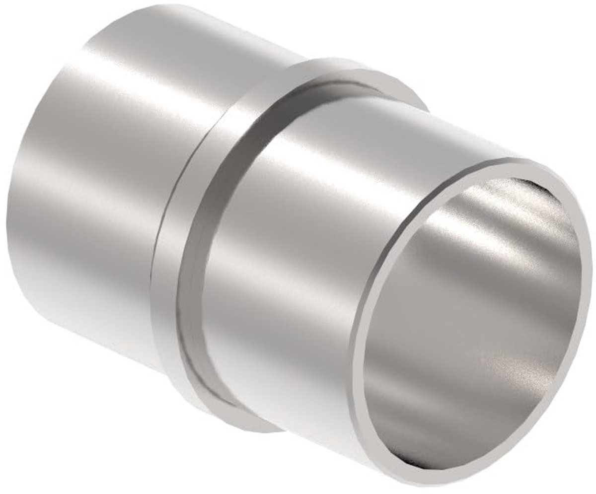 Verbindingsmof RVS - Leuningkoppeling Reling - Leuningen Monteren - Corrosiebestendig V2A - 337 x 2 mm - Zilver