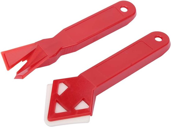 Kit gereedschap set - Voegschraper kit - Naden afwerken - Veelzijdige randen - 2 stuks - Grijs — afbeelding 5