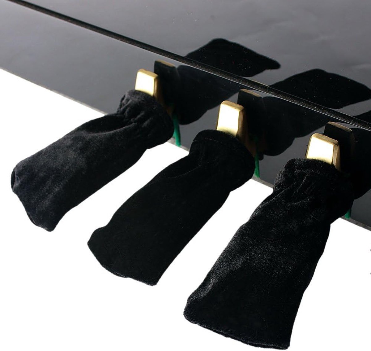 Pedaalhoezen Piano - Pianopedalen Covers - Muziek Maken - Vuilafstotend Pleuche Materiaal - 3 stuks