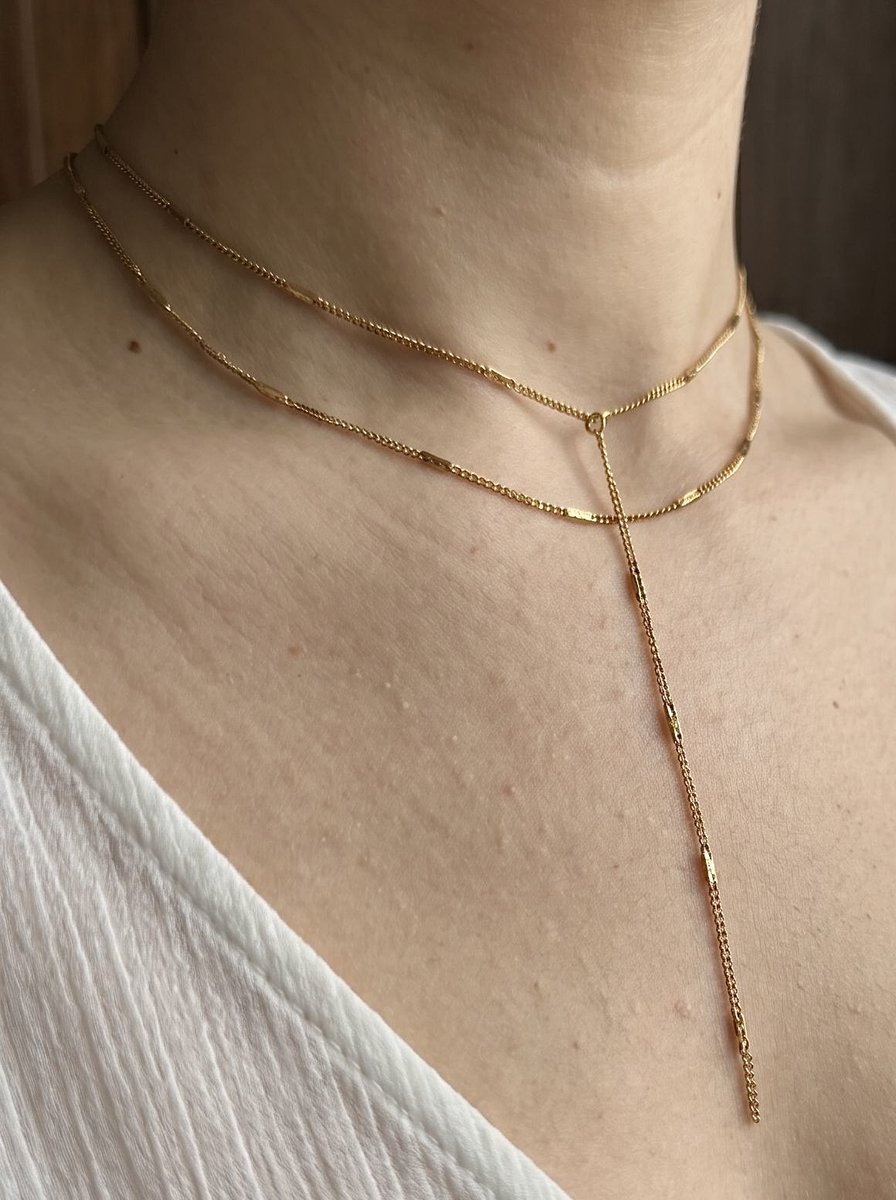 Anelplus Gouden Halsketting Tamara – Trendy & Stijlvol