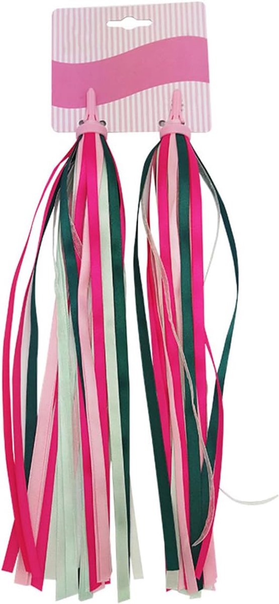 Fietslint - Lint streamer - Fiets versieren - Lange satijnen linten - 30 cm - Roze