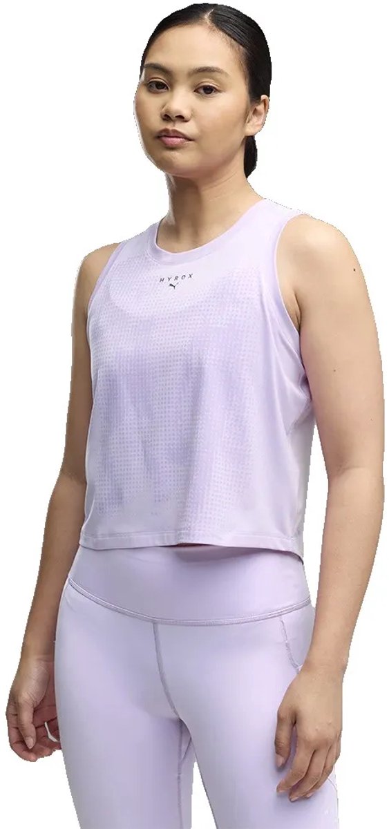 Puma X Hyrox Cloudspun Thermoadapt Cropped Mouwloos T-shirt Vrouw Light Lavander