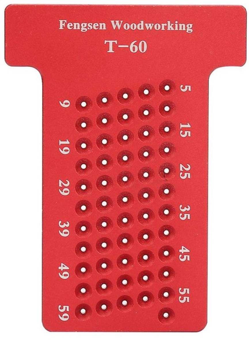 NTHProducts - Aluminium meetinstrument - T Type Ruler Writing Tool