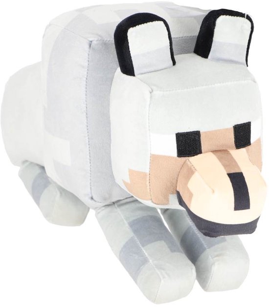 OttoSimon Minecraft pluche knuffel Wolf 28 cm speelgoed.