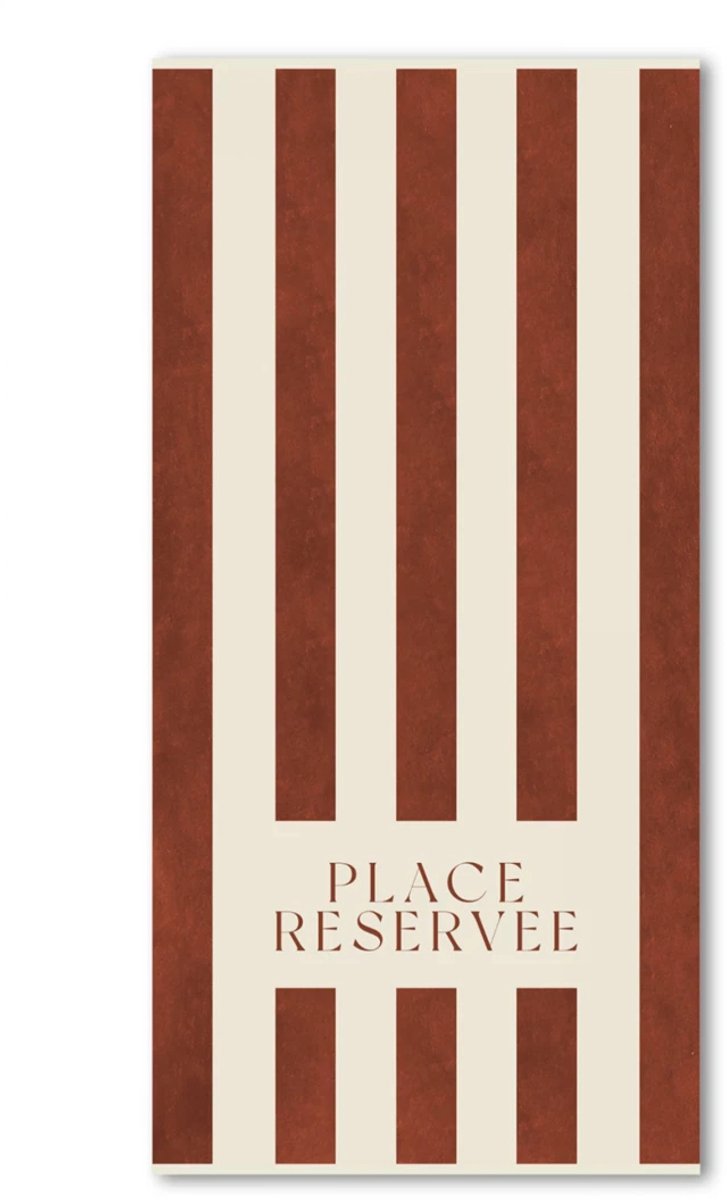 Place Réservée Classic beach towel 100x200cm tan