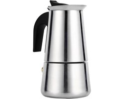 Inductie Koffiezetapparaat Roestvrijstaal - Moka Pot voor Espresso en Cappuccino