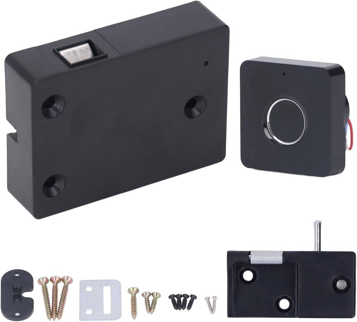 Slim Kastslot - Vingerafdrukslot - Laden Beveiligen - Snelle Herkenning - USB Oplaadbaar - Zilver