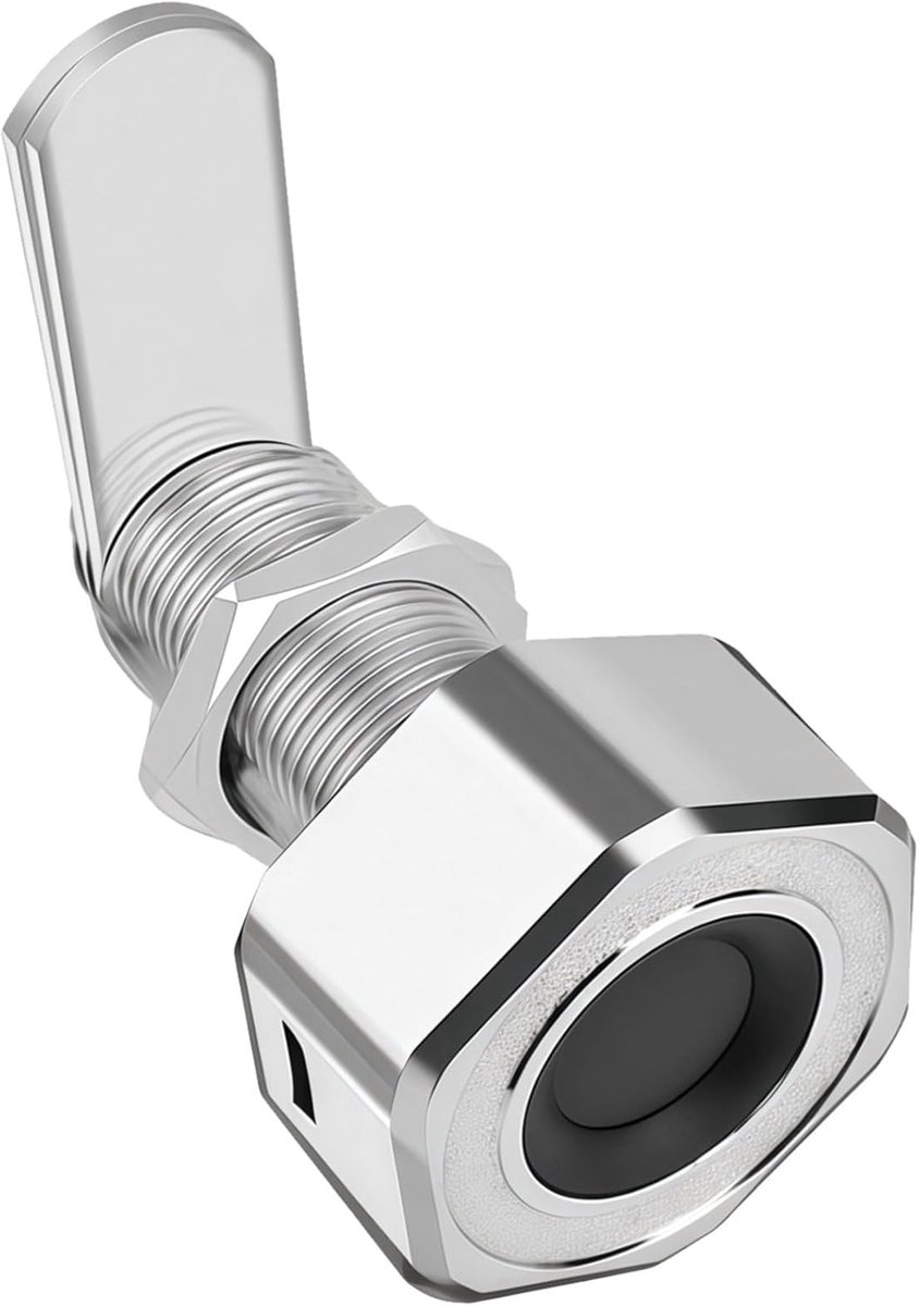 Slim Sleutelloos Slot - Vingerafdruk Kastslot - Veilige Opbergruimte - App Beheer - 35 mm - Zilver