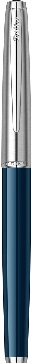 Scrikss Metropolis 78 rollerpen | Metalen afwerking voor dagelijks schrijven | Zwart