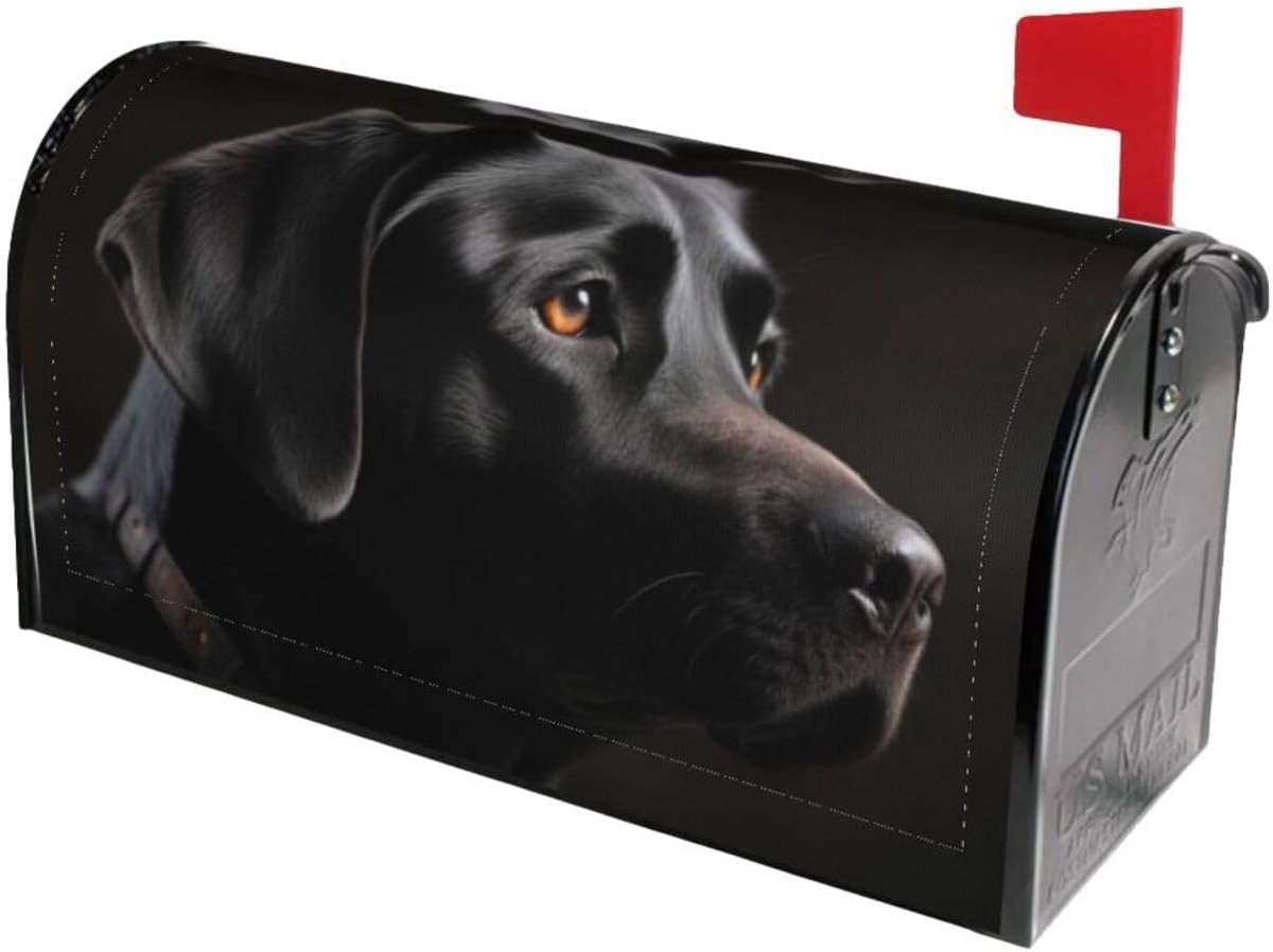 Brievenbus Cover - Brievenbushoes Decoratie - Brievenbus Versieren - Waterdicht Oxford Doek - 21 x 18 Inch - Zwart