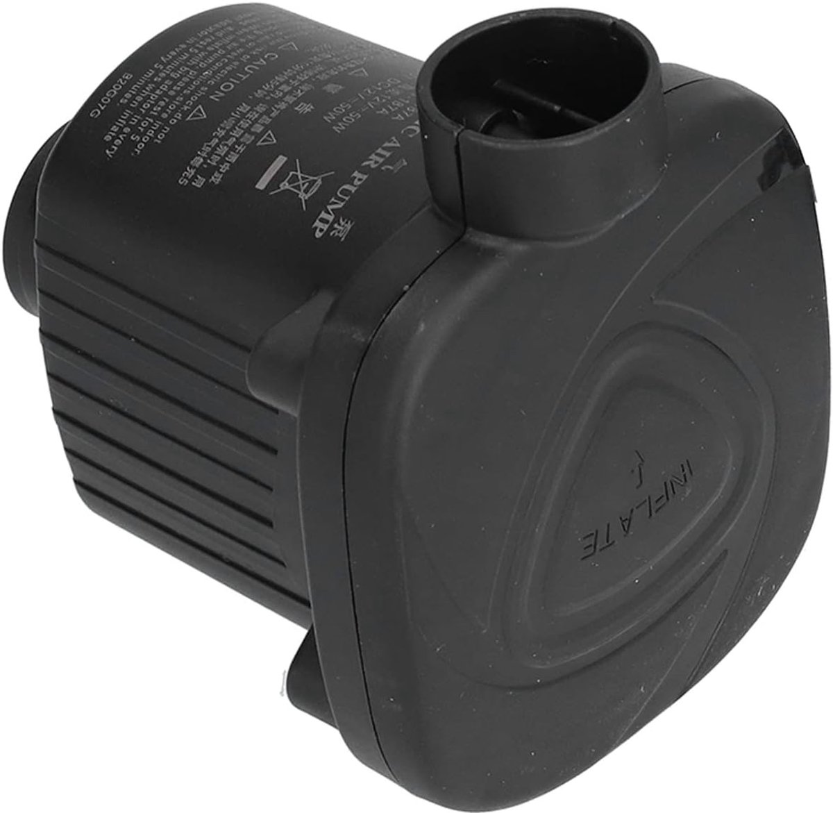 Luchtpomp - Opblaaspomp - Kamperen en Reizen - 50W Krachtige Motor - Compact Ontwerp - Zwart