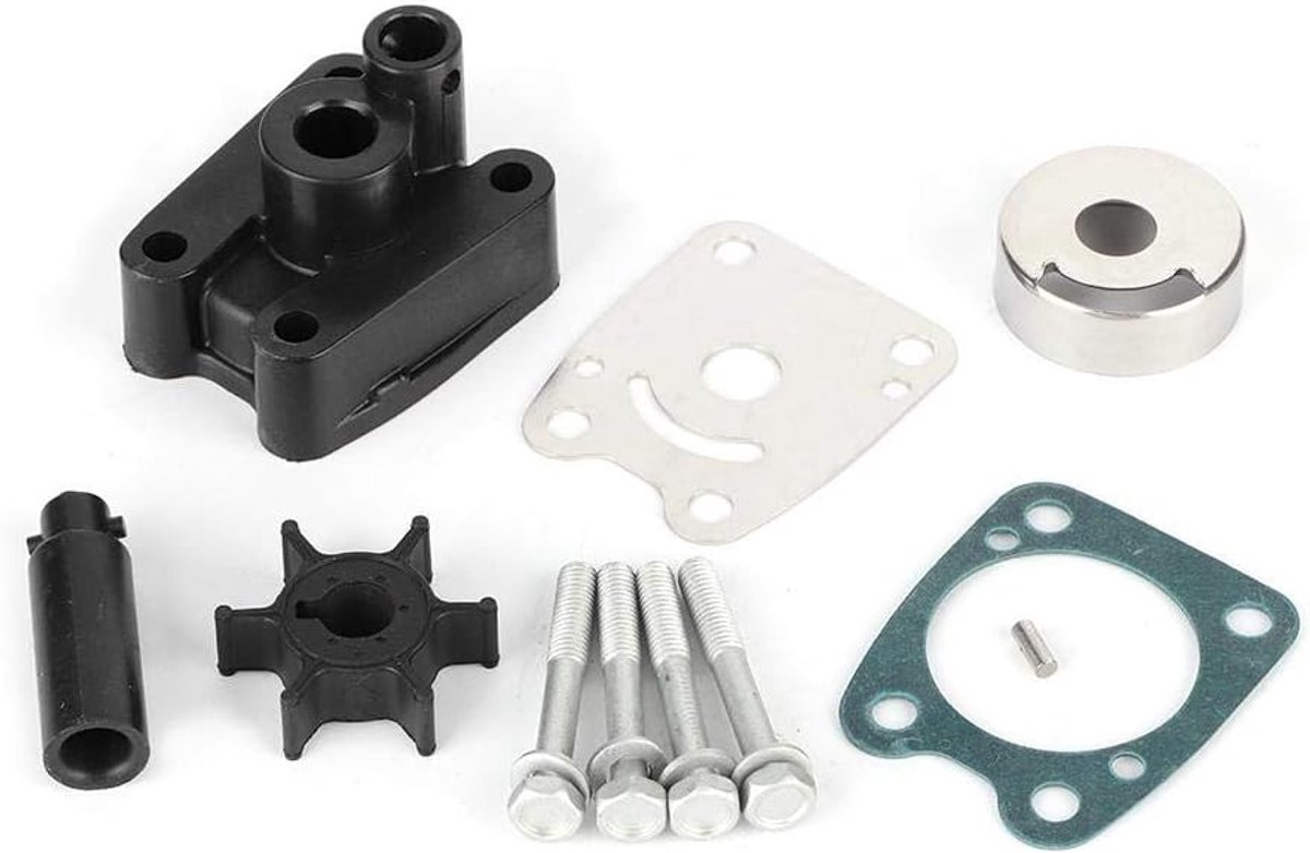 Waterpomp Impeller Set - Reparatieset Buitenboordmotor - Motoronderhoud Boot - Aluminium Constructie - 4 & 5 pk - Zwart