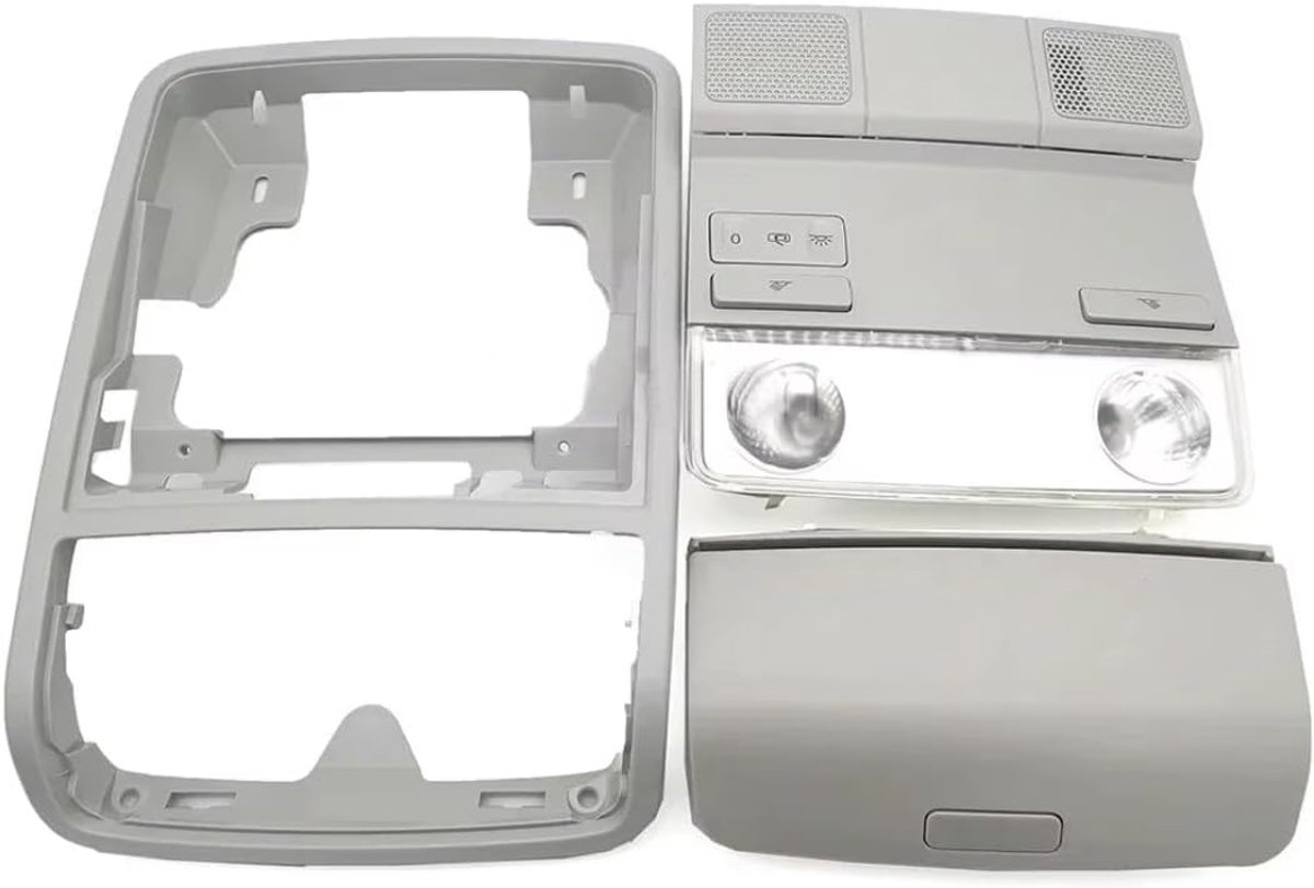 Dak Leeslamp - Interieurverlichting Auto - Noodverlichting Auto - Zachte Gelijkmatige Verlichting - 1 Set - Grijs