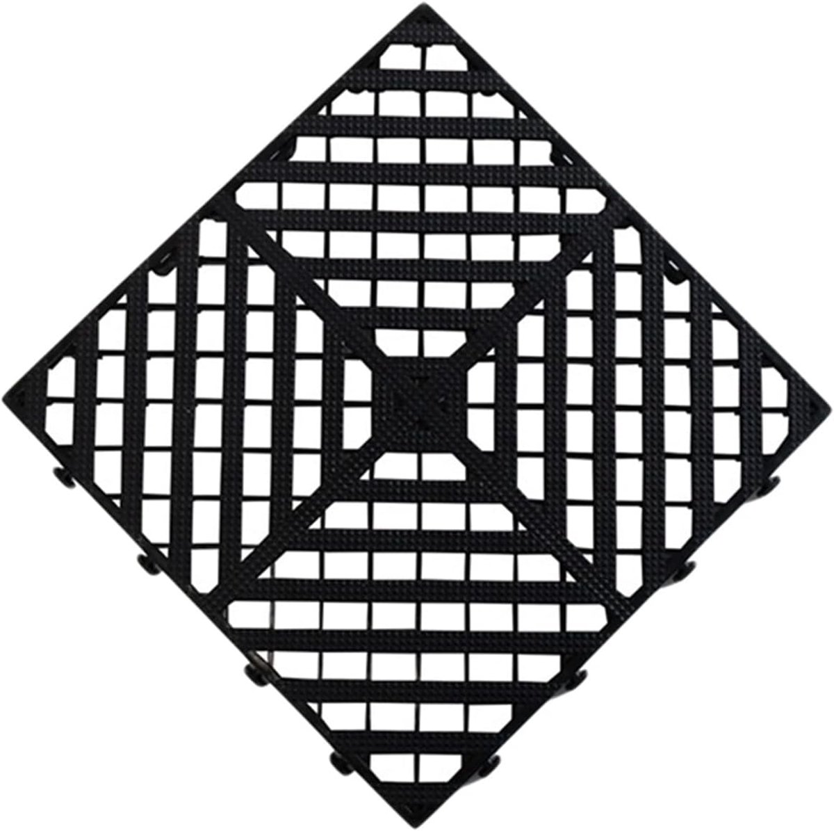 Vloertegels - Drainagemat Garage - Veilig Werken - Verbeterde Drainage - 40 x 40 cm - Zwart