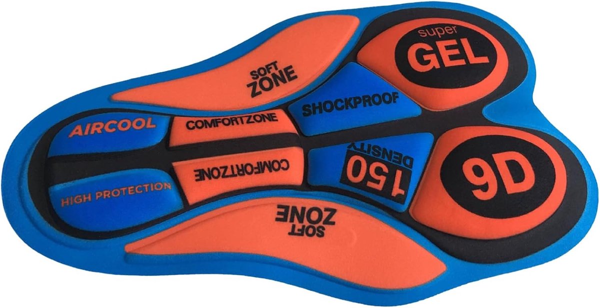 Fietszadel Kussen - Fietsonderdeel Fietsstoel - Comfortabel Fietsen - Ergonomisch Ontwerp - 33 x 295 cm - Blauw