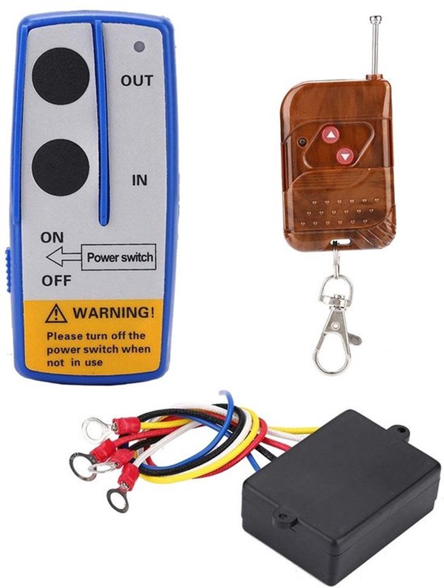 Shopcentral - Draadloze Lierafstandsbediening - 12V - 50ft Bereik - Handzaam