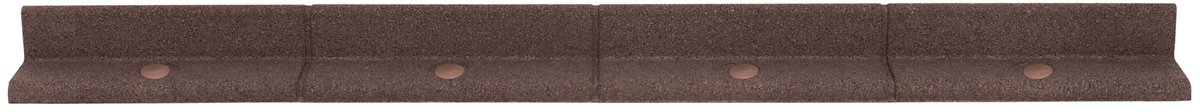 Flexibele tuinrand gazonrand - 36 x 1,2 m - bruin - 43,2 m borderrand & hamer