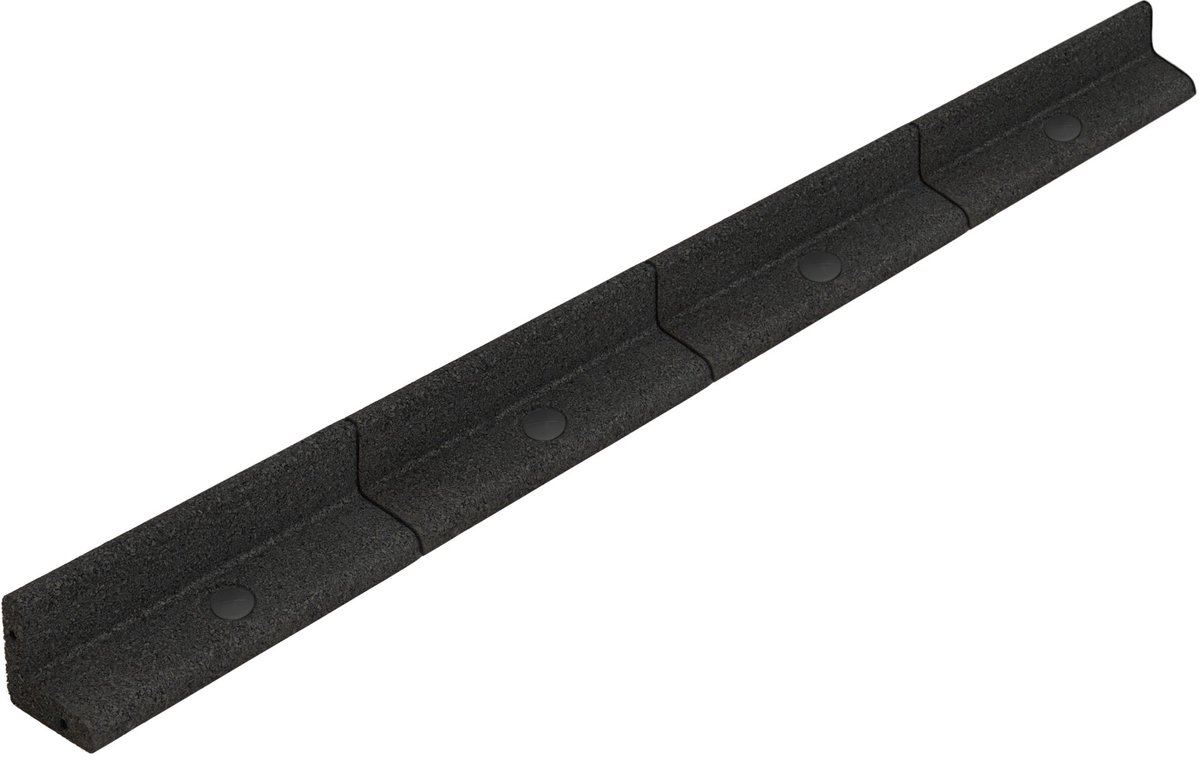 Flexibele tuinrand gazonrand - 14 x 1,2 m - zwart - 16,8 m borderrand & hamer