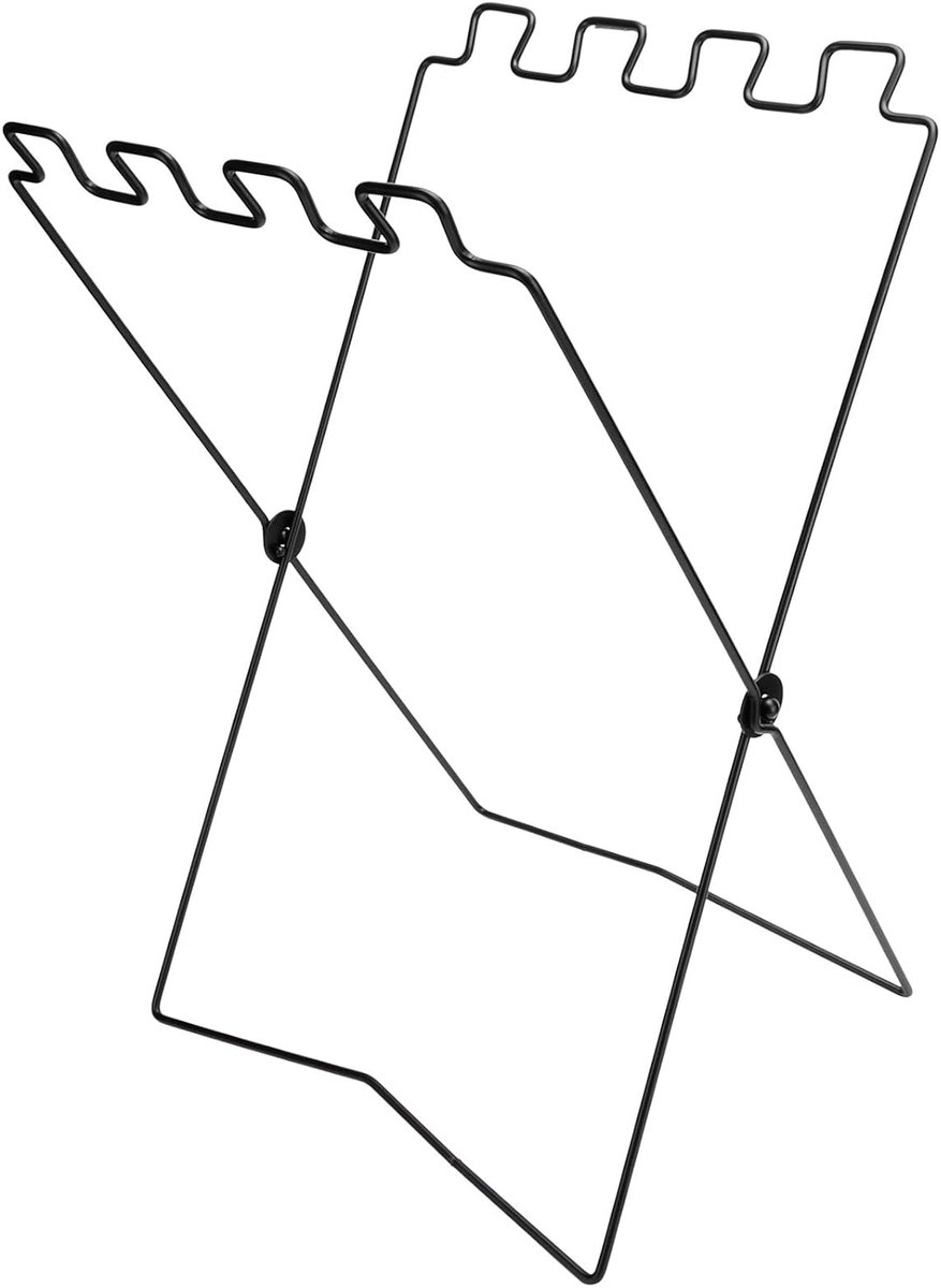 Afvalrek Vuilniszakhouder - Opvouwbare Plank - Buiten Opruimen - Handsfree Afval Inzamelen - 45 x 32 cm - Zwart