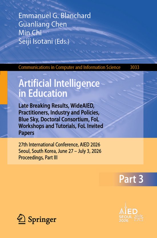 Communications in Computer and Information Science3033- Arti ... - cover